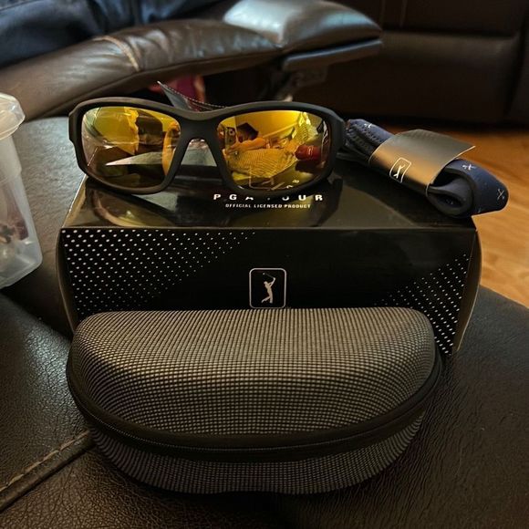 PGA Tour Accessories Pgatour Links Sport Sunglasses Matte Black